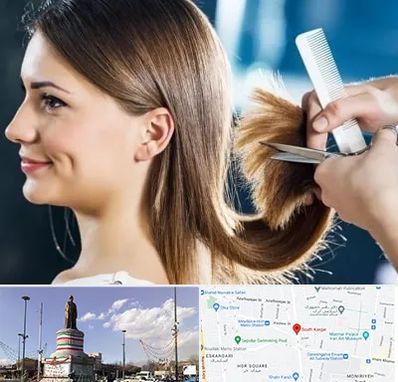 آرایشگاه کوتاهی مو در کارگر جنوبی