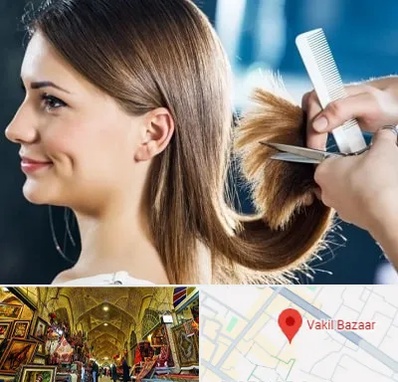 آرایشگاه کوتاهی مو در بازار وکیل شیراز