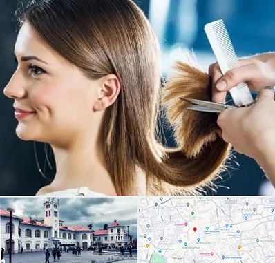 آرایشگاه کوتاهی مو در میدان شهرداری رشت