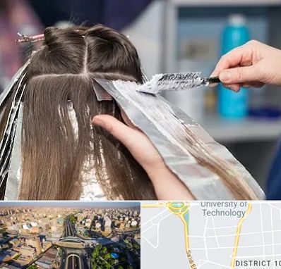 آرایشگاه رنگ مو در استاد معین