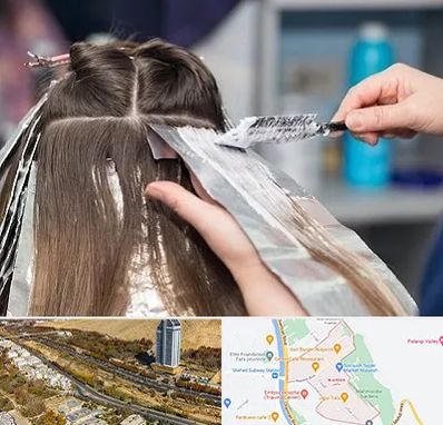 آرایشگاه رنگ مو در خیابان نیایش شیراز