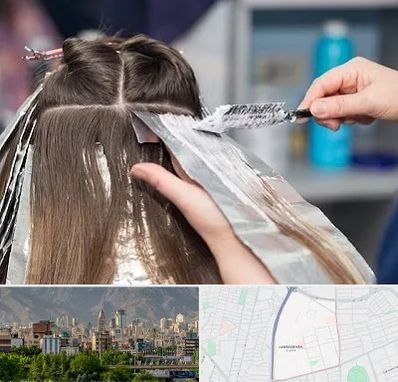 آرایشگاه رنگ مو در جمشیدیه