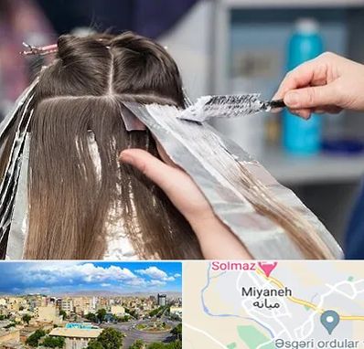 آرایشگاه رنگ مو در میانه