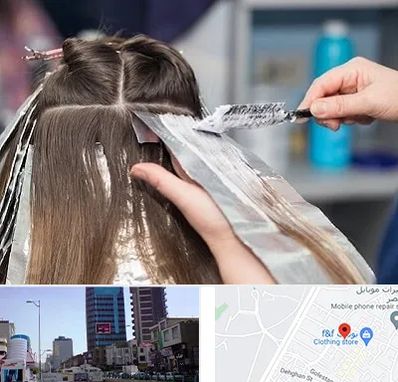 آرایشگاه رنگ مو در چهارراه طالقانی کرج