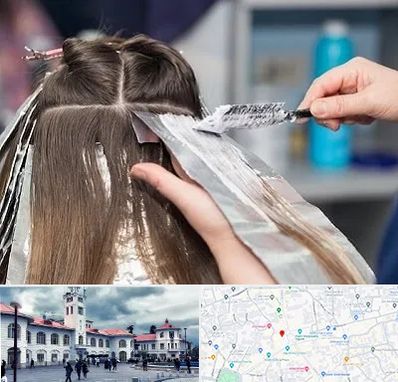 آرایشگاه رنگ مو در میدان شهرداری رشت