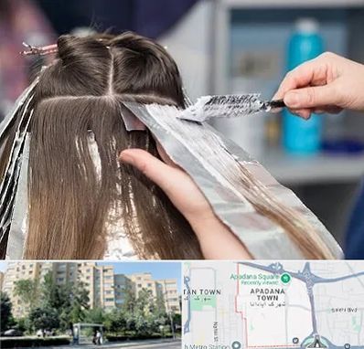 آرایشگاه رنگ مو در آپادانا