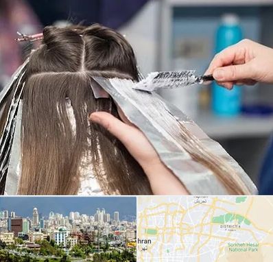 آرایشگاه رنگ مو در شرق تهران