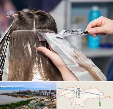 آرایشگاه رنگ مو در بندر ترکمن