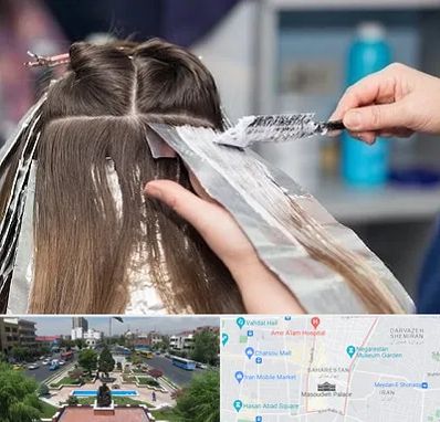 آرایشگاه رنگ مو در بهارستان