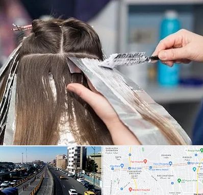 آرایشگاه رنگ مو در پیروزی