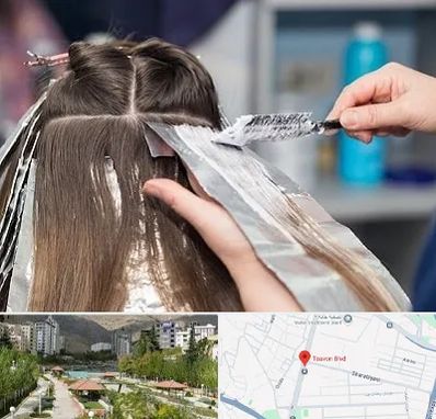 آرایشگاه رنگ مو در بلوار تعاون