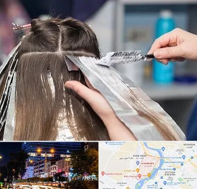 آرایشگاه رنگ مو در کیانپارس اهواز