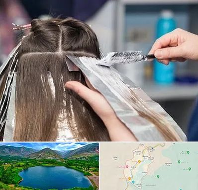 آرایشگاه رنگ مو در رودبار