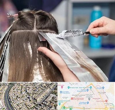 آرایشگاه رنگ مو در شهرک غرب مشهد