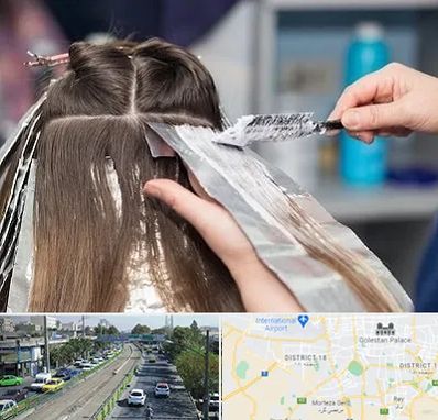 آرایشگاه رنگ مو در جنوب تهران