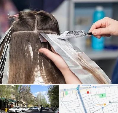 آرایشگاه رنگ مو در کوی فیروز تبریز