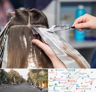 آرایشگاه رنگ مو در شریعتی