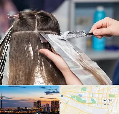 آرایشگاه رنگ مو در غرب تهران