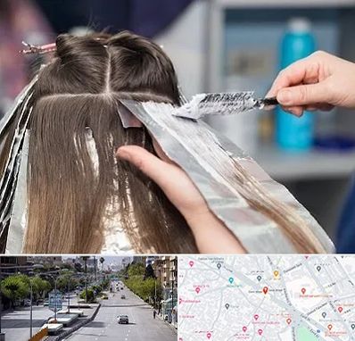 آرایشگاه رنگ مو در خیابان زند شیراز