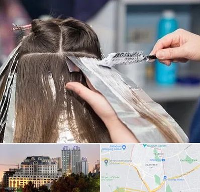 آرایشگاه رنگ مو در فرشته