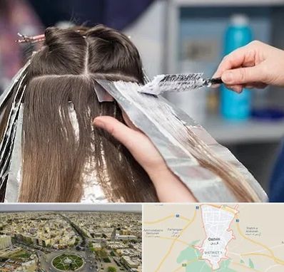 آرایشگاه رنگ مو در قزوین