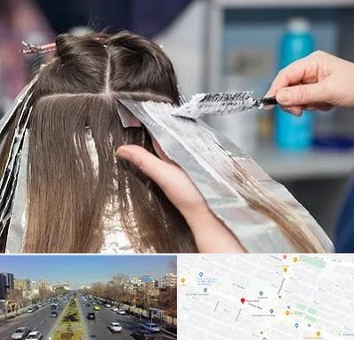 آرایشگاه رنگ مو در بلوار معلم مشهد