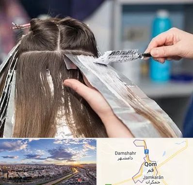 آرایشگاه رنگ مو در قم