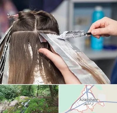 آرایشگاه رنگ مو در آزادشهر