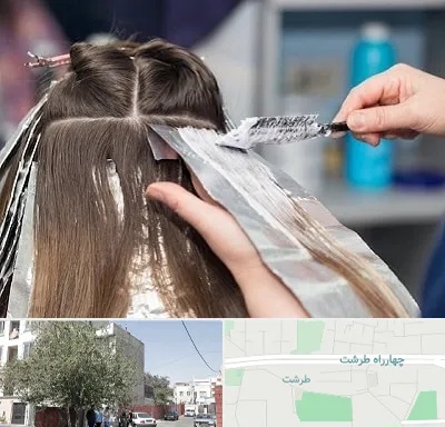 آرایشگاه رنگ مو در طرشت