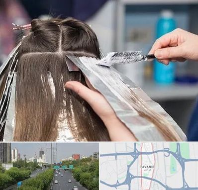 آرایشگاه رنگ مو در توانیر