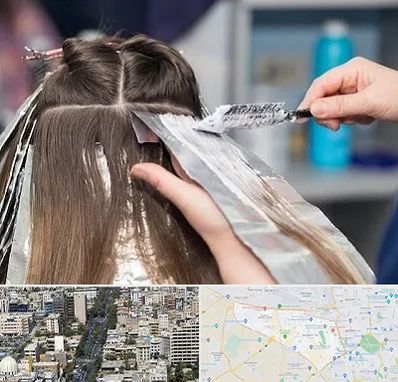 آرایشگاه رنگ مو در منطقه 18 تهران