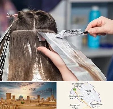 آرایشگاه رنگ مو در یزد