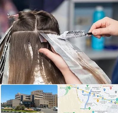 آرایشگاه رنگ مو در صیاد شیرازی مشهد