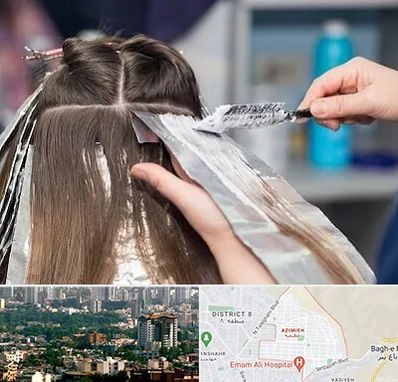 آرایشگاه رنگ مو در عظیمیه کرج