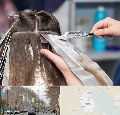 آرایشگاه رنگ مو در نظرآباد کرج