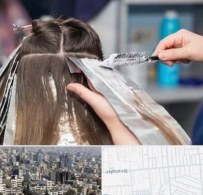 آرایشگاه رنگ مو در جیحون