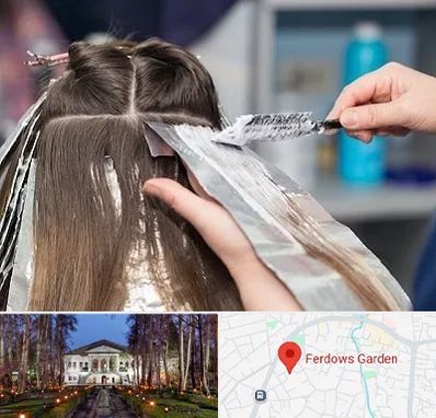 آرایشگاه رنگ مو در باغ فردوس