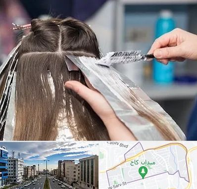 آرایشگاه رنگ مو در سعادت آباد تهران