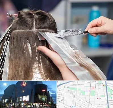 آرایشگاه رنگ مو در بلوار اباذر