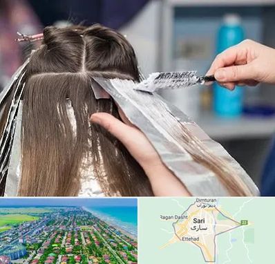 آرایشگاه رنگ مو در ساری