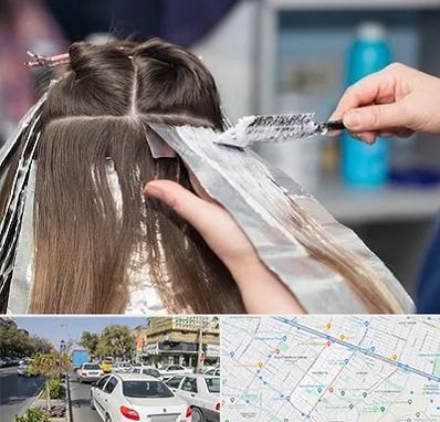 آرایشگاه رنگ مو در مفتح مشهد