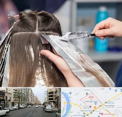 آرایشگاه رنگ مو در زیتون کارمندی اهواز