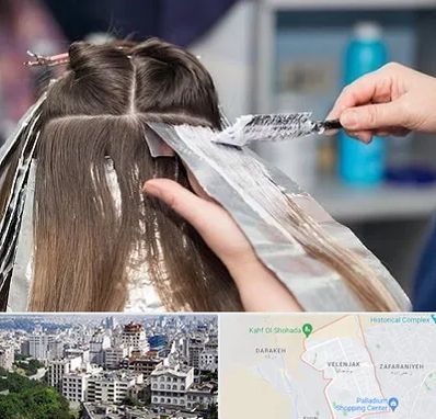 آرایشگاه رنگ مو در ولنجک