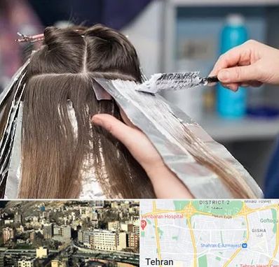 آرایشگاه رنگ مو در مرزداران