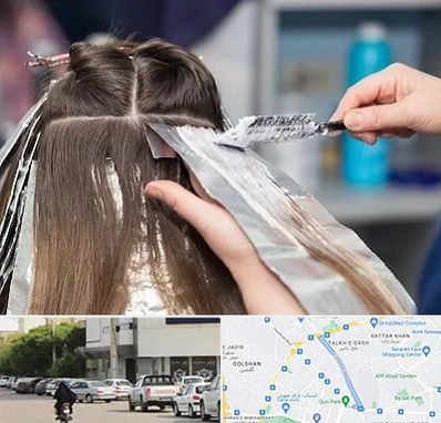 آرایشگاه رنگ مو در قدوسی شرقی شیراز