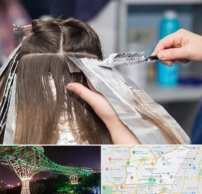 آرایشگاه رنگ مو در منطقه 3 تهران