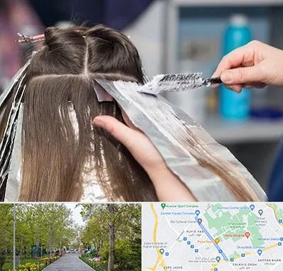 آرایشگاه رنگ مو در قدوسی غربی شیراز