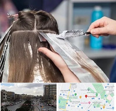 آرایشگاه رنگ مو در بلوار فردوسی مشهد