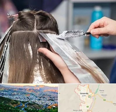 آرایشگاه رنگ مو در سنندج