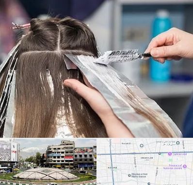 آرایشگاه رنگ مو در مرکز تهران